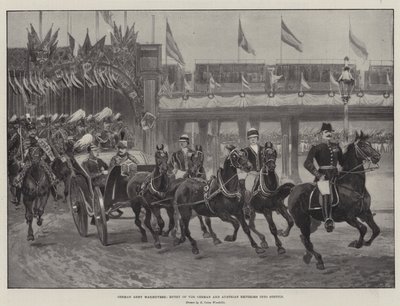 German Army Manoeuvres, Entry of the German and Austrian Emperors into Stettin by Richard Caton Woodville junior